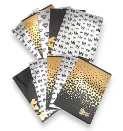 10-x-zeszyt-a5-60-kartek-krata-gold-zestaw