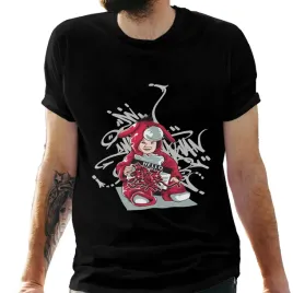 koszulka-meska-czarna-z-nadrukiem-kroliczek-4xl