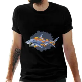 koszulka-meska-czarna-z-nadrukiem-fire-shark-4xl