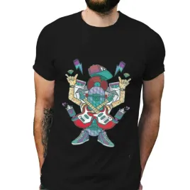 koszulka-meska-czarna-z-nadrukiem-robot-grajacy-na-gitarze-xl