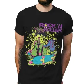 koszulka-meska-czarna-z-nadrukiem-rock-n-roller-s