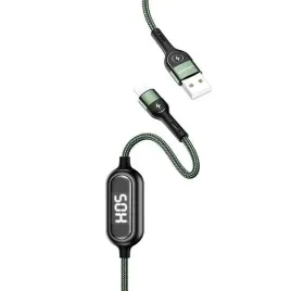 usams-kabel-pleciony-u48-lightning-12m-2a-fast-charging-led-zielony-green
