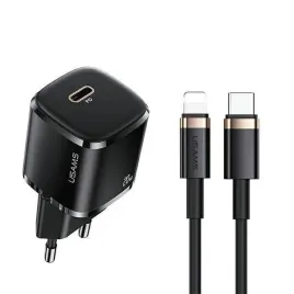 usams-lad-siec-1xusb-c-t36-mini-20w-kabel-usb-c-lightning-czarny-black