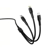 kabel-3w1-1m-usb-micro-usb-lightning-usb-c-denmen-d05e-czarny-stan-nowy