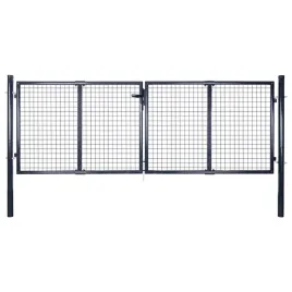 brama-ogrodowa-z-siatki-ocynkowanej-stal-300x75-cm-szara