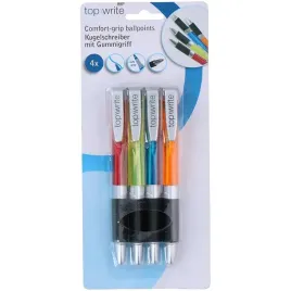 topwrite-zestaw-dlugopisow-kulkowych-z-gumowym-uchwytem-niebieski-4-szt