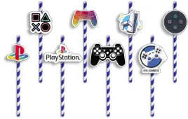 slomki-urodzinowe-z-postaciami-playstation-konsola-gry-urodziny-8-szt