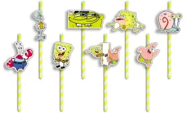 slomki-urodzinowe-z-postaciami-spongebob-patryk-bajki-urodziny-8-szt