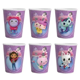 kubki-papierowe-koci-domek-gabi-na-urodziny