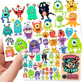 tatuaze-zmywalne-dla-dzieci-dzieciece-monsters-potwory-wzory-jakosc