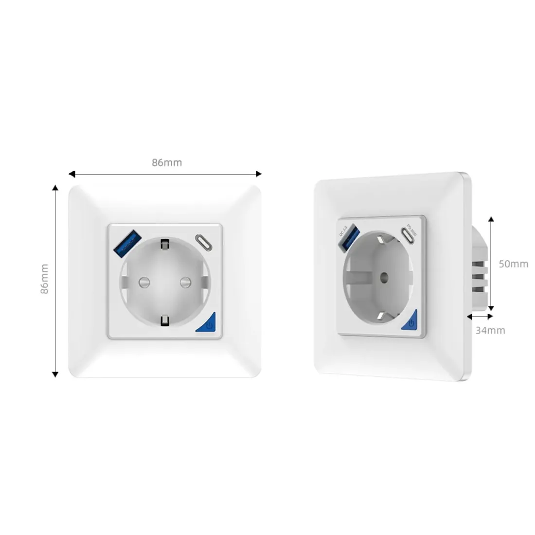 gniazdo-scienne-zigbee-tuya-ladowarka-20w-usb-c-usb-a-pomiar-energii-stan-nowy