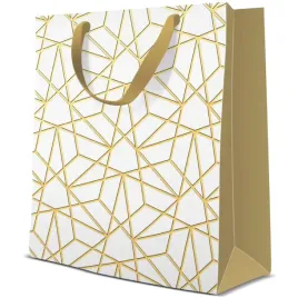 torebka-prezentowa-luxury-mesh-bialo-zloty-paw-20-x-25-x-10-cm