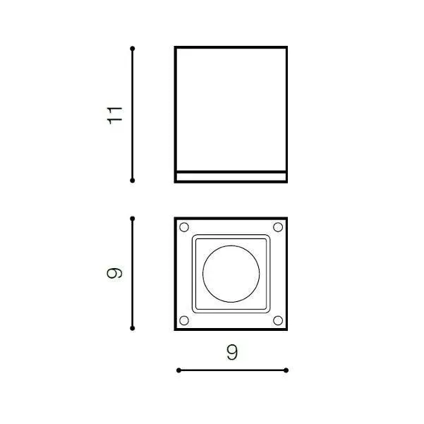 azzardo-az0870-tonio-1-wh-plafon-glebokosc-produktu-9-cm
