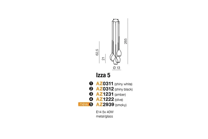 azzardo-az2939-izza-5-smoky-stan-nowy