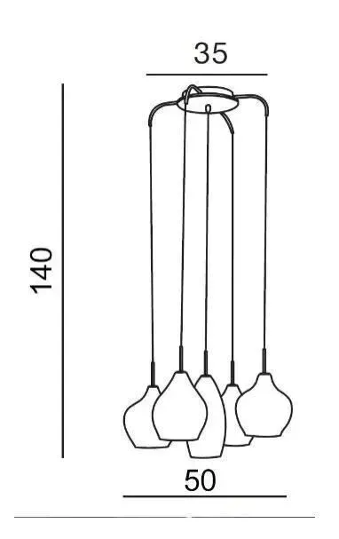 azzardo-az3076-amber-milano-5-clear-dlugosc-wysokosc-160-cm
