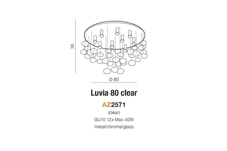 azzardo-az2571-luvia-d80-clear-stan-nowy