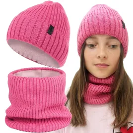komplet-dzieciecy-czapka-komin-zestaw-na-zime-welniana-merino-52-54-cieply