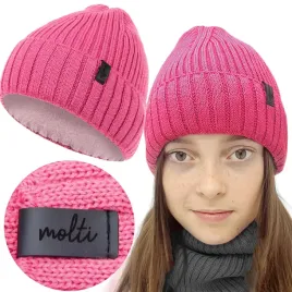 czapka-zimowa-dziecieca-z-welny-merino-dla-dziewczynki-na-zime-52-54
