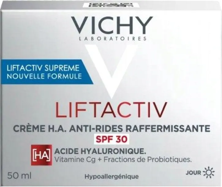 Vichy Liftactiv HA 30 SPF Krem przeciwstarzeniowy do twarzy na dzień 50 ml