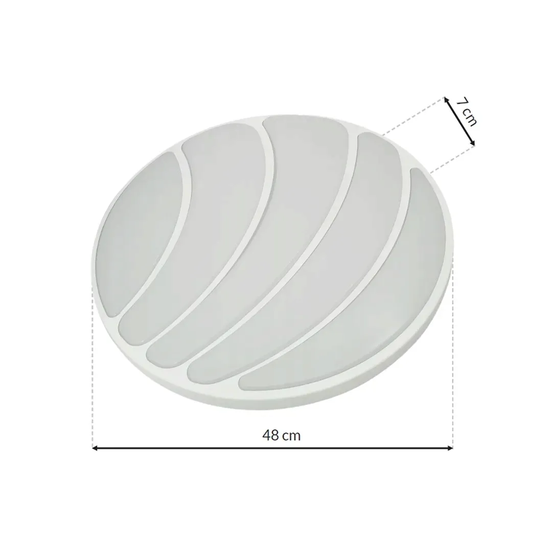 milagro-plafon-shell-white-40w-led-o480-mm