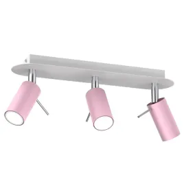 milagro-lampa-sufitowa-preston-pink-white-3x-mini-gu10