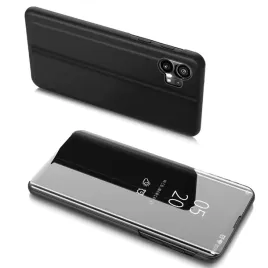 clear-view-case-etui-nothing-phone-1-pokrowiec-z-klapka-czarne