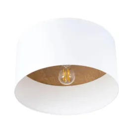 plafon-telesto-bialy-jasny-braz-tkanina-naturalne-drewno-do-korytarza-led