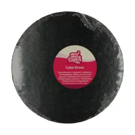 okragly-podklad-pod-tort-czarny-gruby-funcakes-o-25-cm