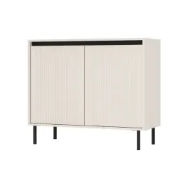 nowoczesna-komoda-ryflowana-2d-100-cm-piaskowy-bez-kosaka-lp-2-kolory