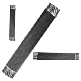 krociec-sztucer-rura-stalowa-czarna-2-gwinty-o-6-4-cala-dn40-dlugosc-45cm