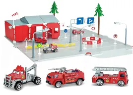 straz-pozarna-zabawka-remiza-strazacka-resoraki-auta-ulice-parking-garaz