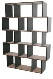 regal-modulowy-caro-orzech-czarny-mat-18mm-nowoczesny-loft