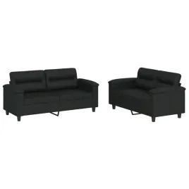 2-osobowa-sofa-z-poduszkami-czarna-sztuczna-skora