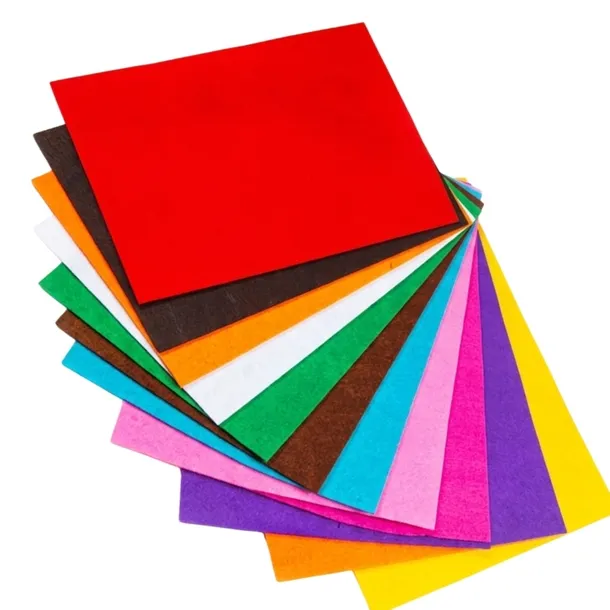 FILC DEKORACYJNY formatka filcu ozdobna DIY arkusz MIX kolorów 1mm 10szt