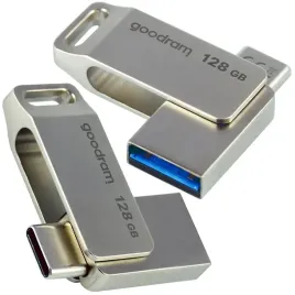 goodram-pendrive-128-gb-usb-3-2-gen-1-usb-usb-c-otg-oda3-srebrny