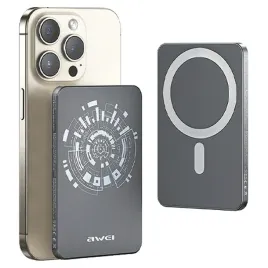 awei-powerbank-magsafe-p112k-5000mahszary-grey