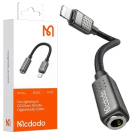 Zdjęcie produktu MCDODO PRZEJŚCIÓWKA ADAPTER LIGHTNING MINI JACK 3,5MM KABEL DO IPHONE 13 14