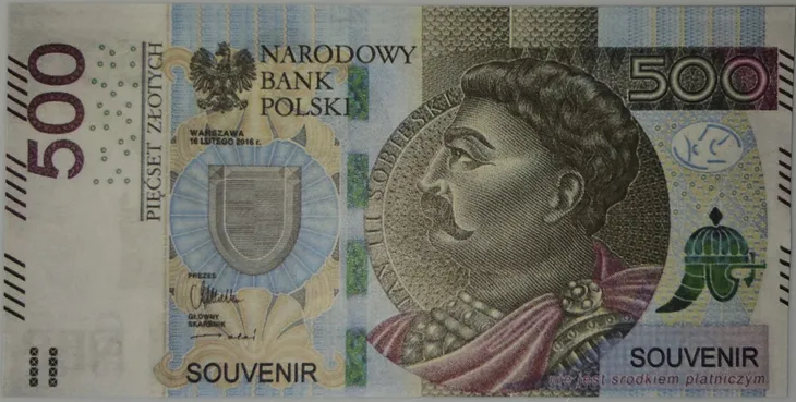 500 złotych banknoty do zabawy i nauki 10szt