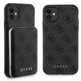 zestaw-etui-guess-4g-metal-logo-na-iphone-11-powerbank-5000mah-magsafe-