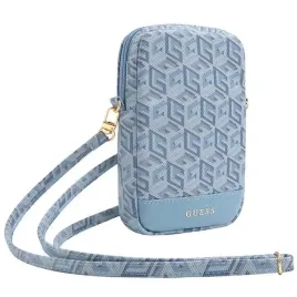 guess-torebka-na-telefon-zip-gcube-bottom-stripe-do-smartfonow-niebieska