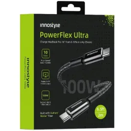innostyle-kabel-usb-c-szybkie-ladowanie-thunderbolt-10gbps-100w-kevlar-2m