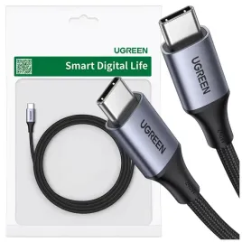 ugreen-kabel-przewod-wytrzymaly-szybki-usb-c-usb-c-480mb-s-5a-0-5m-szary