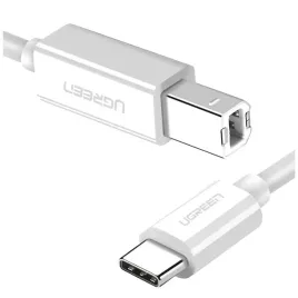 ugreen-kabel-przewod-dlugi-usb-c-usb-b-2-0-do-drukarki-skanera-1-5m-bialy