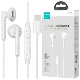 joyroom-sluchawki-douszne-przewodowe-1-2m-z-pilotem-wtyczka-usb-c-biale