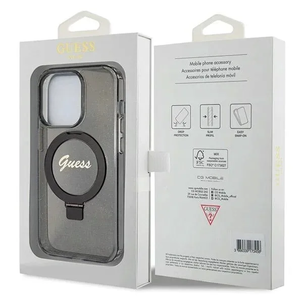 etui-guess-ring-stand-script-glitter-do-magsafe-do-iphone-14-pro-max-czarne