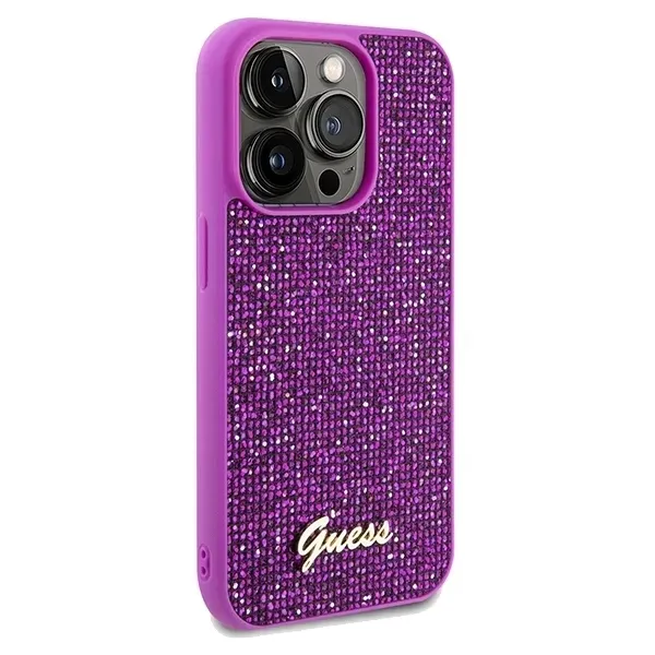 guess-etui-hardcase-do-iphone-14-pro-max-67-z-disco-metal-script-kolor-fioletowy