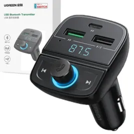 ugreen-bezprzewodowy-transmiter-fm-bluetooth-5-0-ladowarka-szybka-czarna