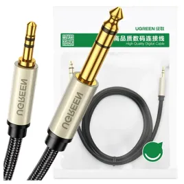 ugreen-kabel-audio-trs-mini-jack-35mm-jack-635mm-1m-szary-przewod