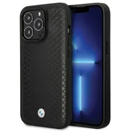 etui-bmw-leather-diamond-pattern-case-pokrowiec-do-iphone-14-pro-czarny