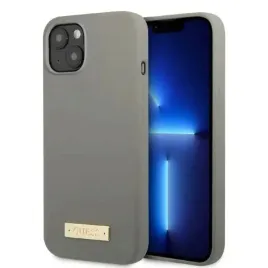 guess-guhmp13msplg-iphone-13-61-szary-grey-hard-case-silicone-logo-plate-m